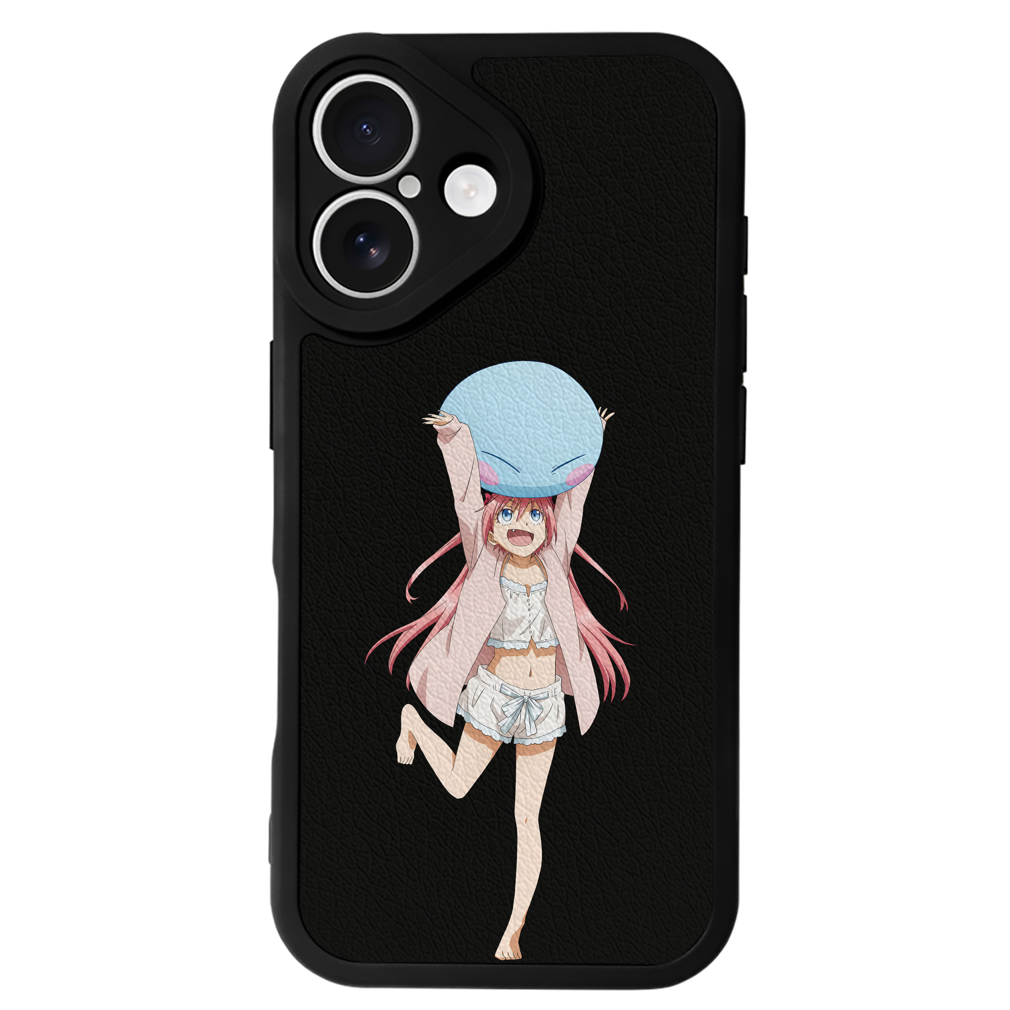 （画像用） 転スラ Regarding Reincarnated to Slime 【iPhone 16シリーズ対応】シリコンスマホケース（レザー調） 材質：シリコン
